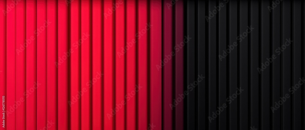 Creative Gradient and Artistic Blend on Solid Background. Red and black vertical stripes create a bold, modern background. Creative Gradient and Artistic Blend on Solid Background. Red and black vertical stripes create a bold, modern background.