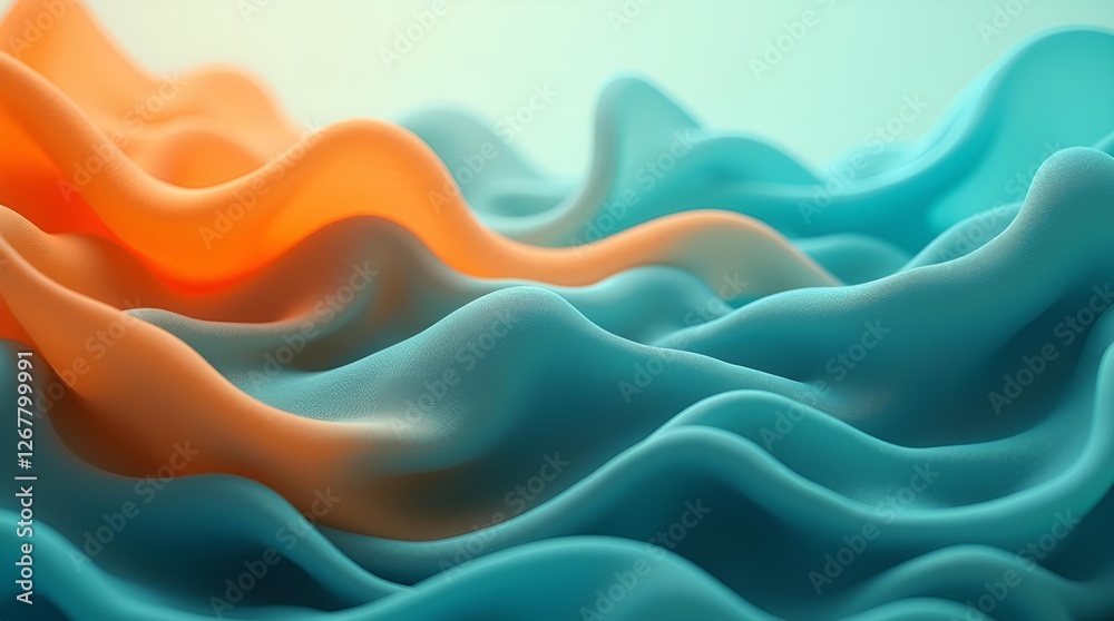 Obraz premium Abstract Motion: The Beauty of Soft Folds