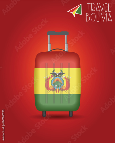 Bolivia: A Travel-Inspired Luggage Illustration photo