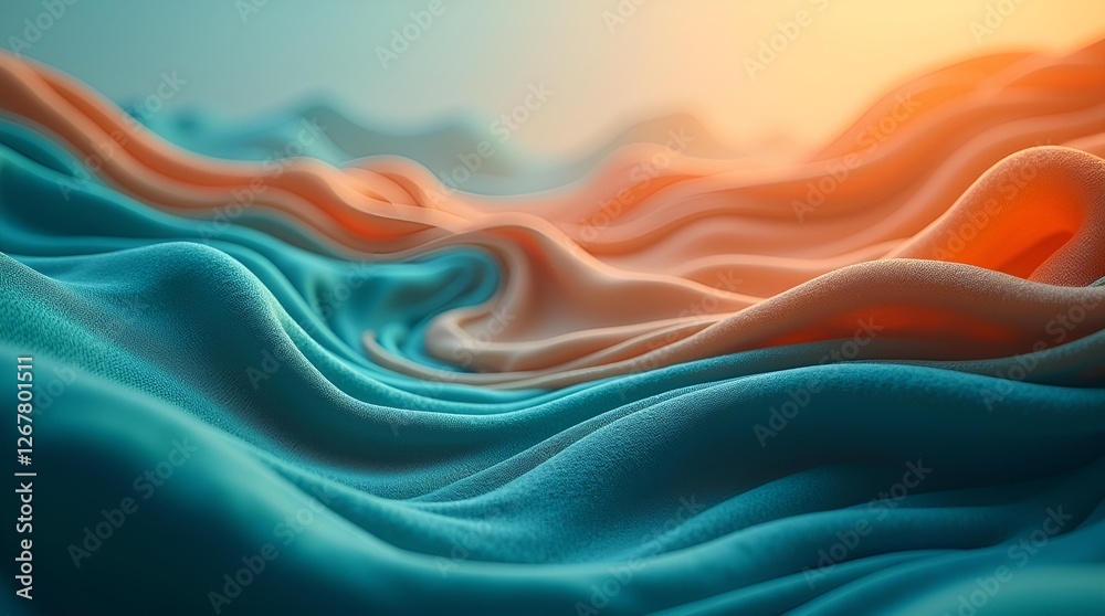 Obraz premium Fluid Dreams: Modern 3D Texture Art