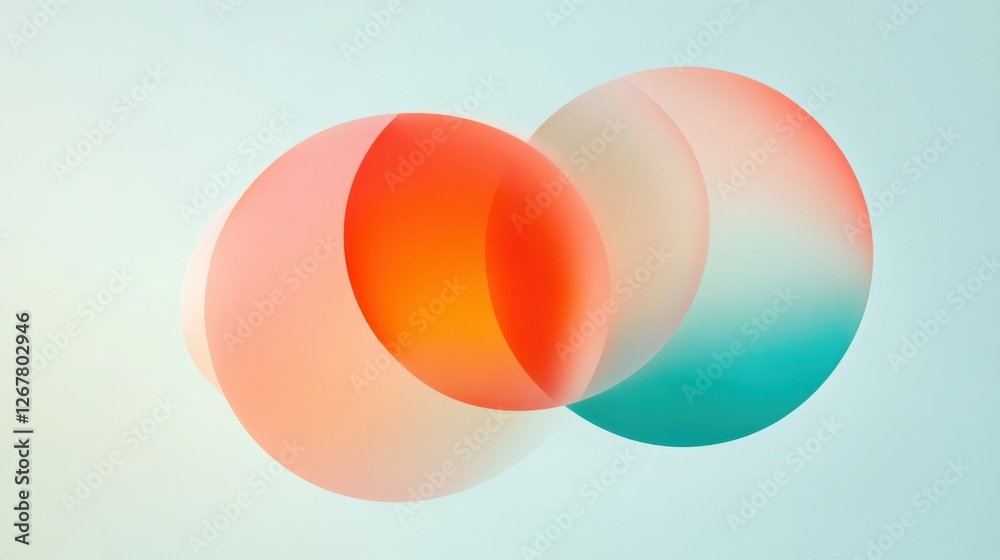 Abstract Intersecting Gradient Orbs Stock Image Abstract Intersecting Gradient Orbs Stock Image