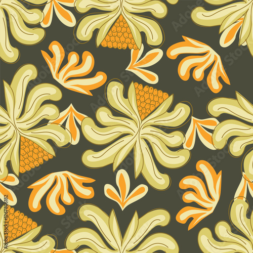 Vintage seamless floral pattern. Liberty style background of small pastel colorful flowers. Small flowers scattered over a white background. Stock vector for printing on surfaces