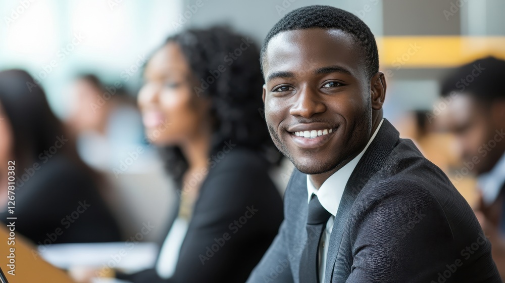 Professional African American Man in Business Attire Professional African American Man in Business Attire
