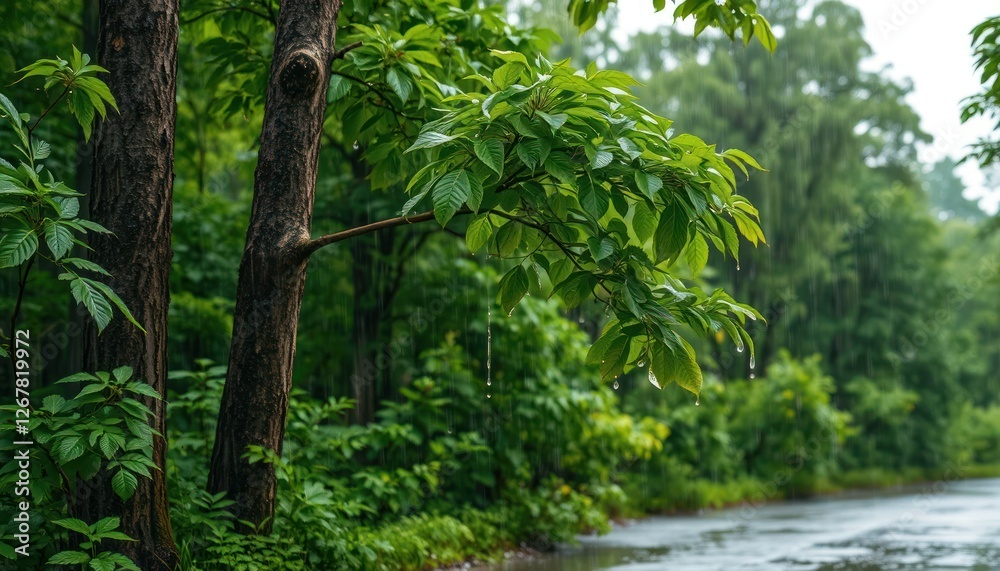 Tropical trees and plants thrive in lush forests, from bamboo jungles to palm-lined paths Tropical trees and plants thrive in lush forests, from bamboo jungles to palm-lined paths