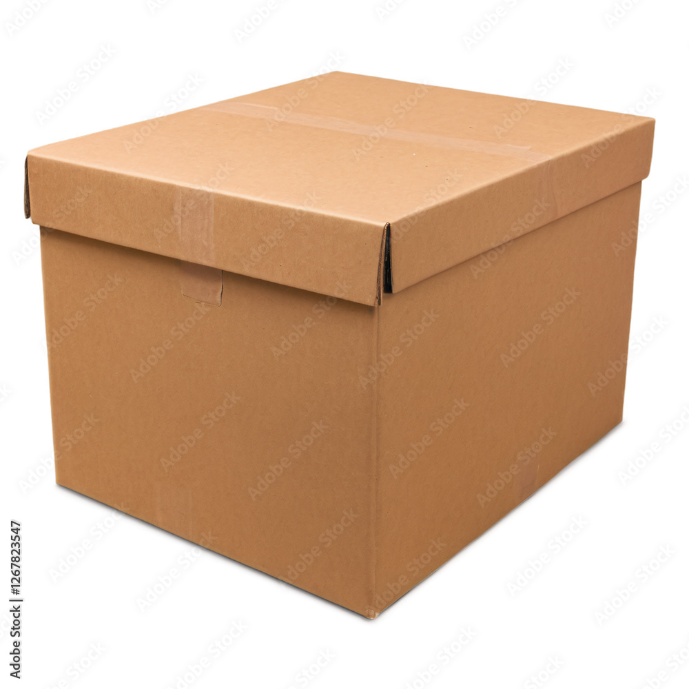 cardboard box isolated on transparent background cardboard box isolated on transparent background