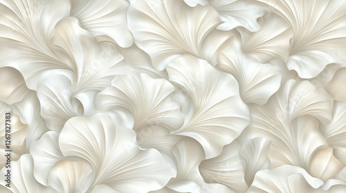 Abstract floral pattern, leaf design, background, wall decor