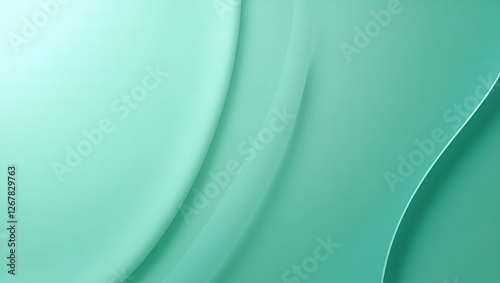 Smooth flowing green abstract wave design with soft gradients creating a fresh and modern background perfect for minimal and elegant branding projects.