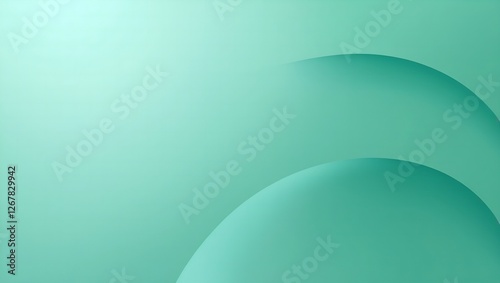 Soft flowing green abstract wave with smooth gradients creating a minimal and elegant background perfect for wellness branding and modern designs.
