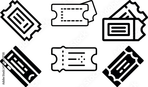 Ticket Icons Set
