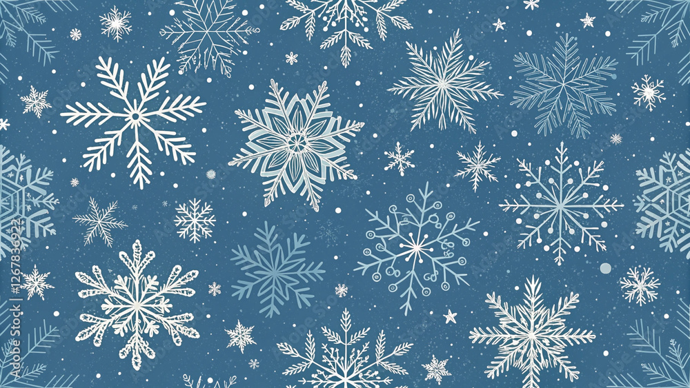 seamless snowflake pattern seamless snowflake pattern