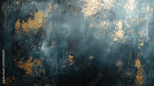 Deep texture embellished with gold foil