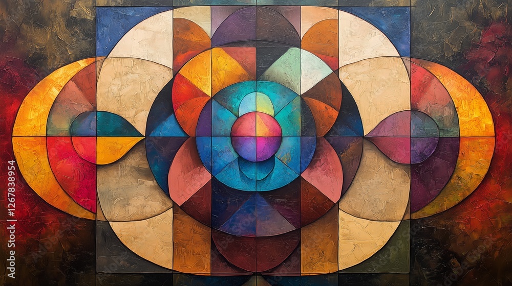 Kaleidoscope like geometric art
