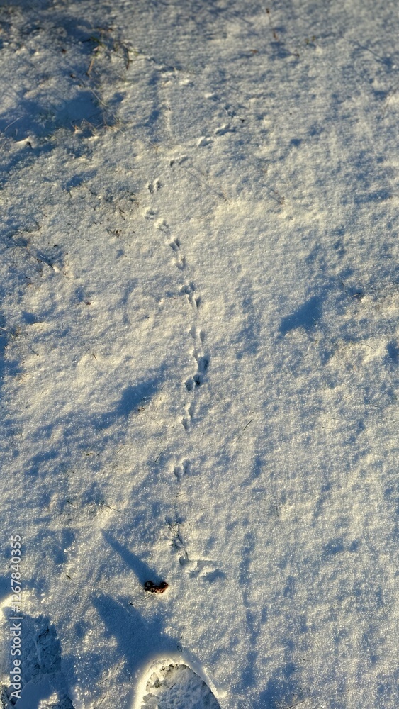 footprints in snow footprints in snow