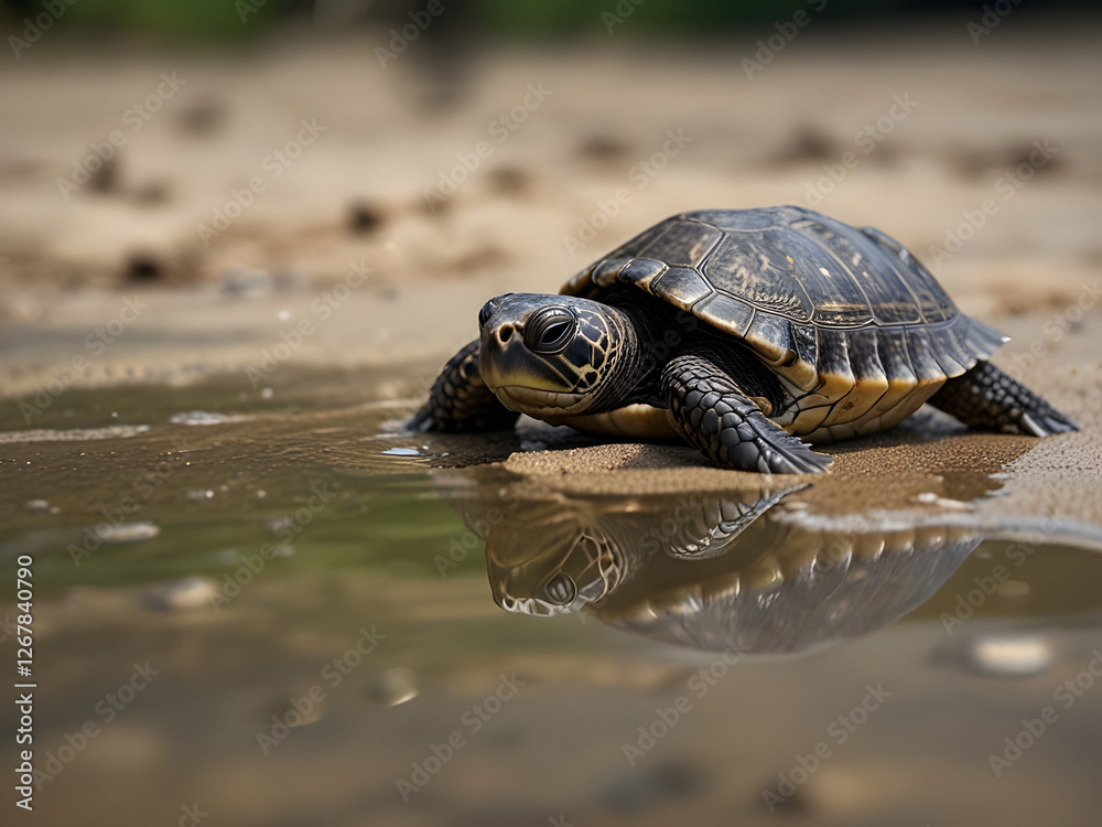 Fototapeta premium turtle on the beach
