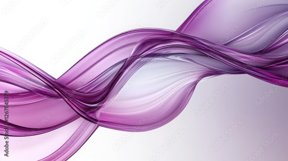 Fototapeta premium Elegant purple abstract wave design for backgrounds and modern graphics