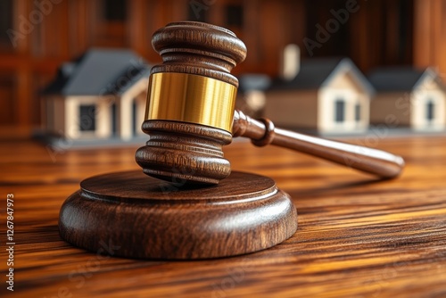 A judge's gavel rests on a polished wooden surface, symbolizing authority in legal matters