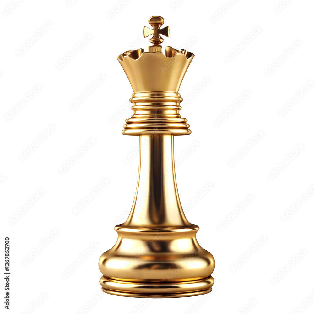png, transparent background, isolated gold-colored chess piece with great detail, texture and satin sheen, png, transparent background, isolated gold-colored chess piece with great detail, texture and satin sheen,