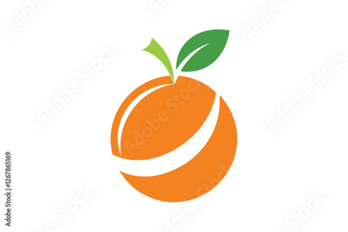 vector illustration of an orange icon