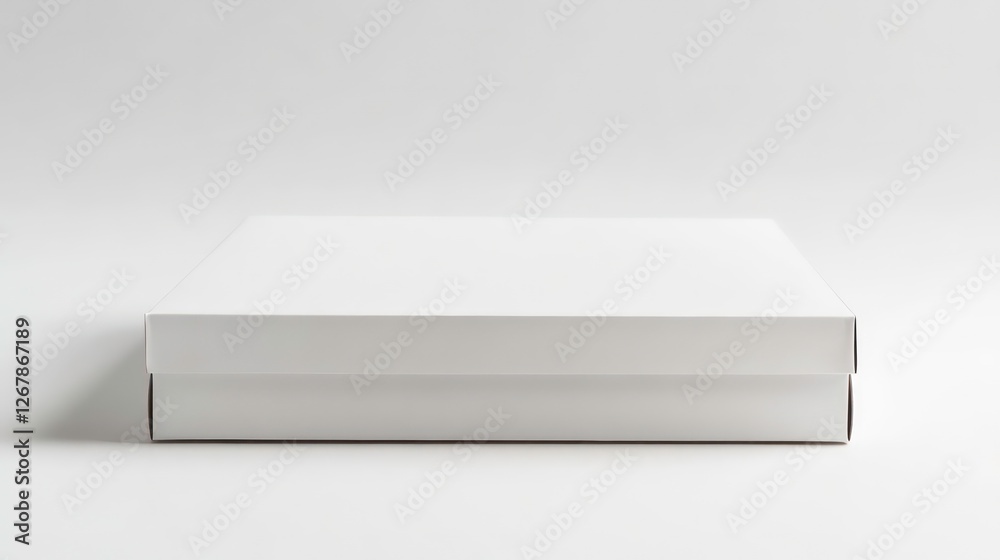 Empty white box on plain background for mockup Empty white box on plain background for mockup
