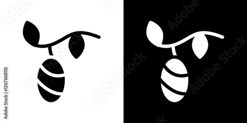 Cocoon icons vectors set in solid style.