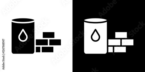 Commodity icons vectors set in solid style.