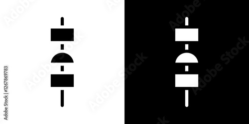Kebab icons vectors set in solid style.