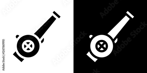 Leaf blower icons vectors set in solid style.