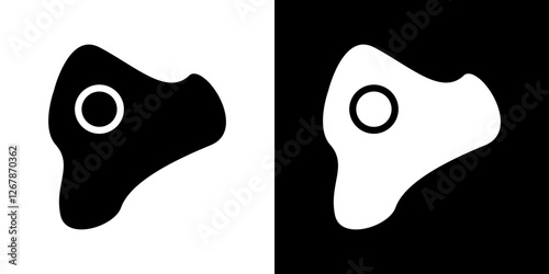 Omelet icons vectors set in solid style.