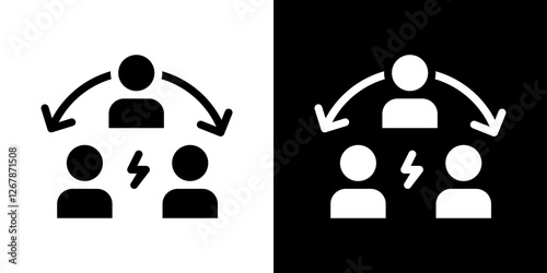 Third party icons vectors set in solid style.