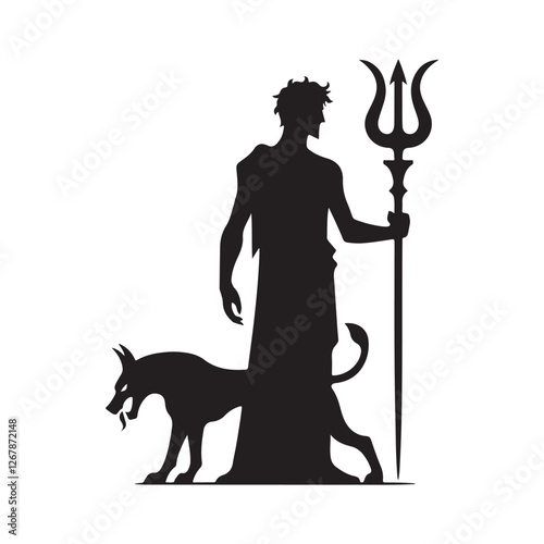 Hades: The Lord of the Underworld and His Guardian Cerberus