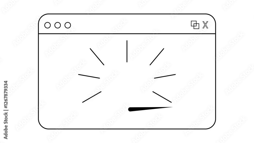Dashboard animation on white background. Dashboard animation on white background.