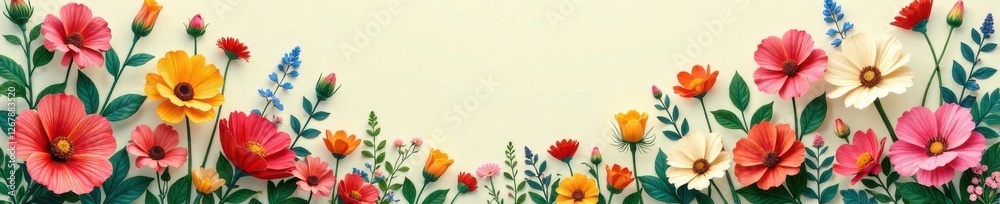 A whimsical mix of colorful flowers and foliage in a vintage-inspired floral composition, playful, bohemian, unique A whimsical mix of colorful flowers and foliage in a vintage-inspired floral composition, playful, bohemian, unique