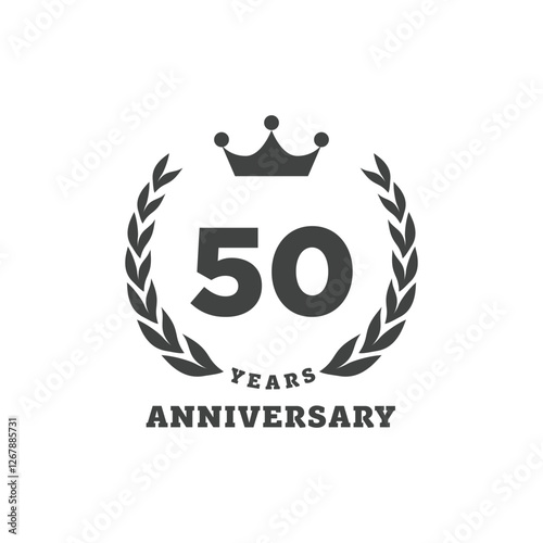 Anniversary logo with number
