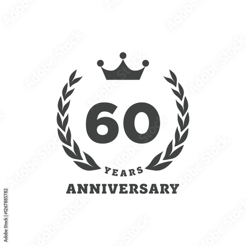 Anniversary logo with number