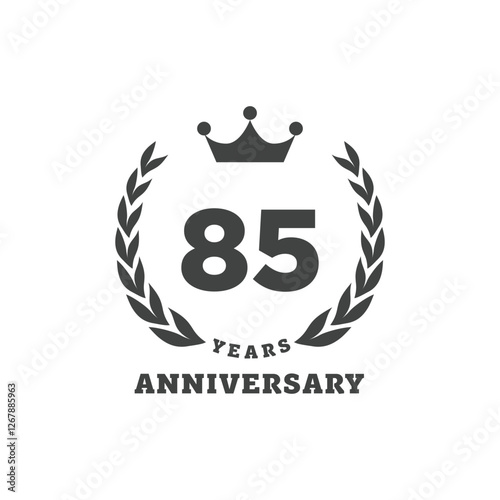 Anniversary logo with number