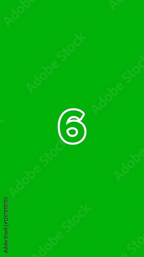 Countdown Animation 10 to 0 Abstract Stock Video Background - Concept of speed, wake up, alarm, clock, hourly stock video . Vertical format