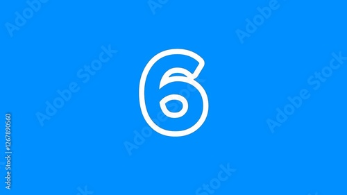 Countdown Animation 10 to 0 Abstract Stock Video Background - Concept of speed, wake up, clock, hourly stock video - includes green screen for chroma key . 