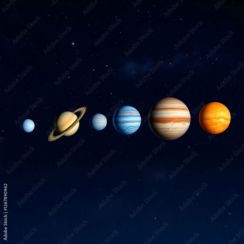 Naklejka premium planet in space