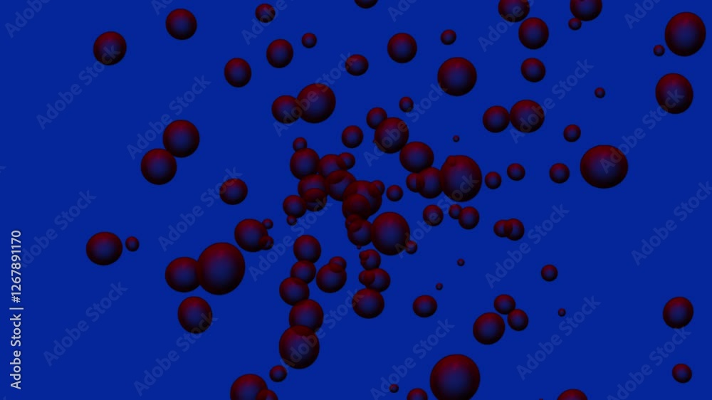 boll black background .