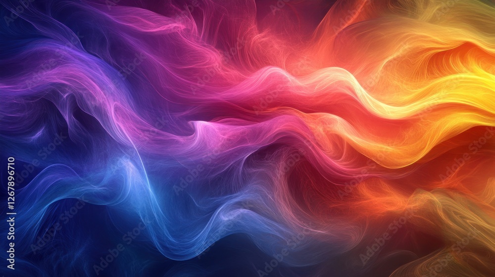 Abstract Colorful Waves: A Symphony of Hues and Light Abstract Colorful Waves: A Symphony of Hues and Light