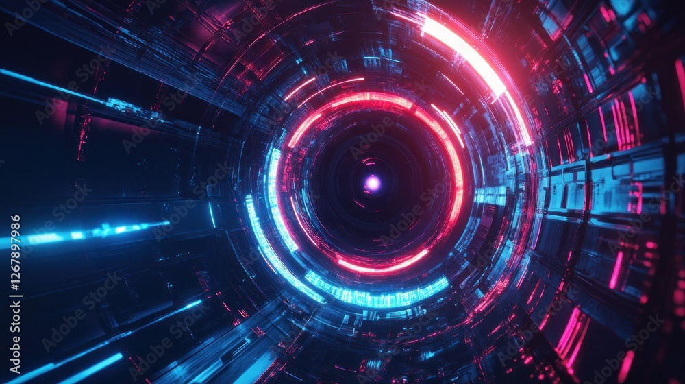 Abstract high tech eye concept