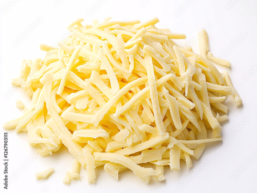 A soft and freshly grated pile of white cheese rests on a clean surface showcasing its delicate shredded texture and creamy appearance
A soft and freshly grated pile of white cheese rests on a clean surface showcasing its delicate shredded texture and creamy appearance