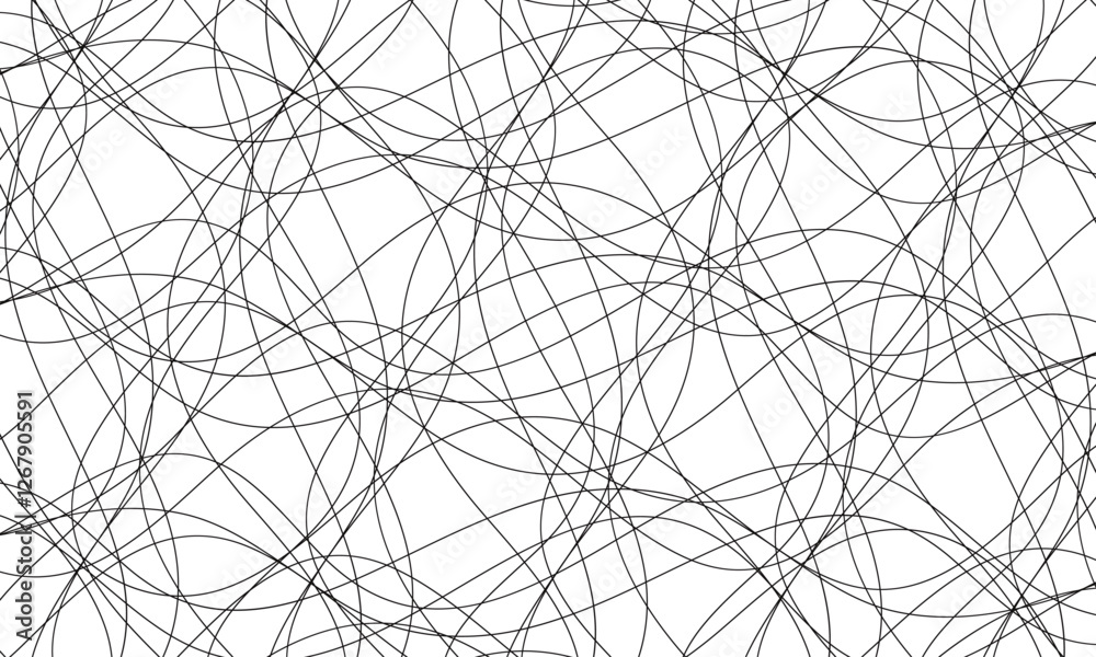abstract geometric black chaotic lines design. abstract geometric black chaotic lines design.