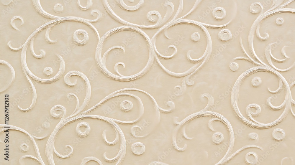 Elegant Cream Swirl Design Background Texture Elegant Cream Swirl Design Background Texture