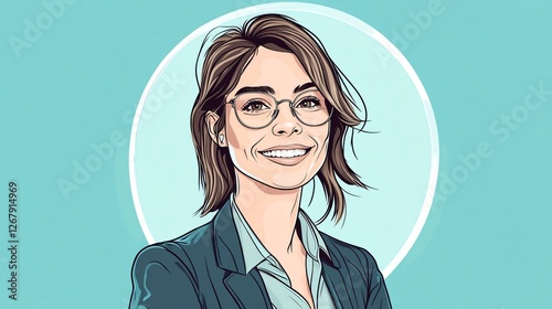 Professional Businesswoman Working on Virtual Reality Headset