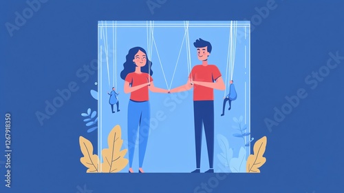 Professional Business Associates Illustration Concept