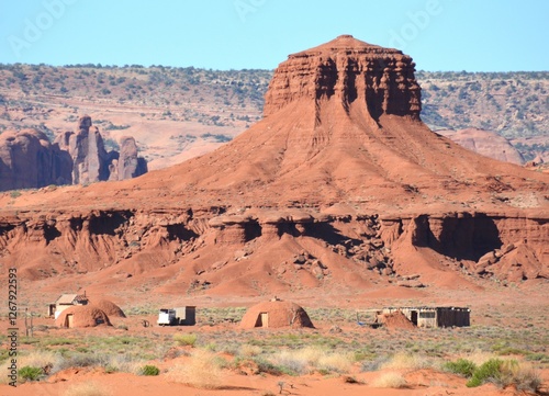 Majestic sandstone formations and scenic beauty of Monument Valley, a Navajo Nation Park spanning across Utah and Arizona is world famous. 