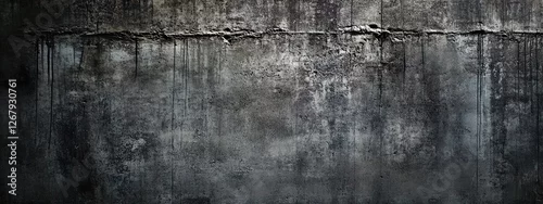 Panel kuchenny z motywem Dark Grunge Concrete Wall Texture – Urban Industrial Background