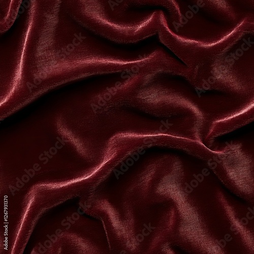 Seamless Pattern - Luxurious burgundy velvet fabric texture