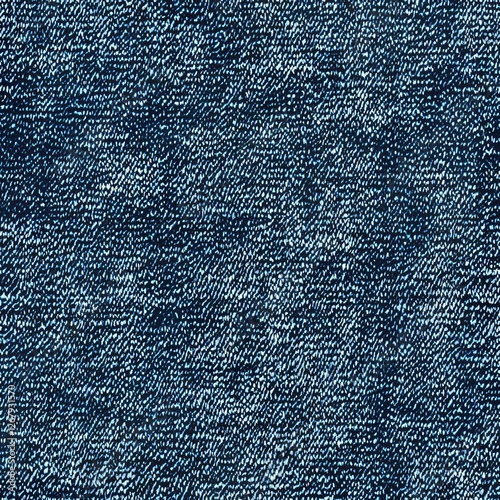 Wallpaper Mural Seamless Pattern - Close-up of textured blue denim fabric Torontodigital.ca